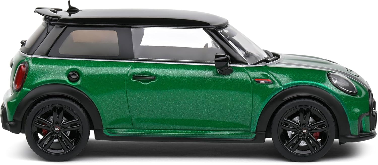Solido 1:43 Scale Diecast Mini Cooper John Works British Racing Green 2023 Model S4315002