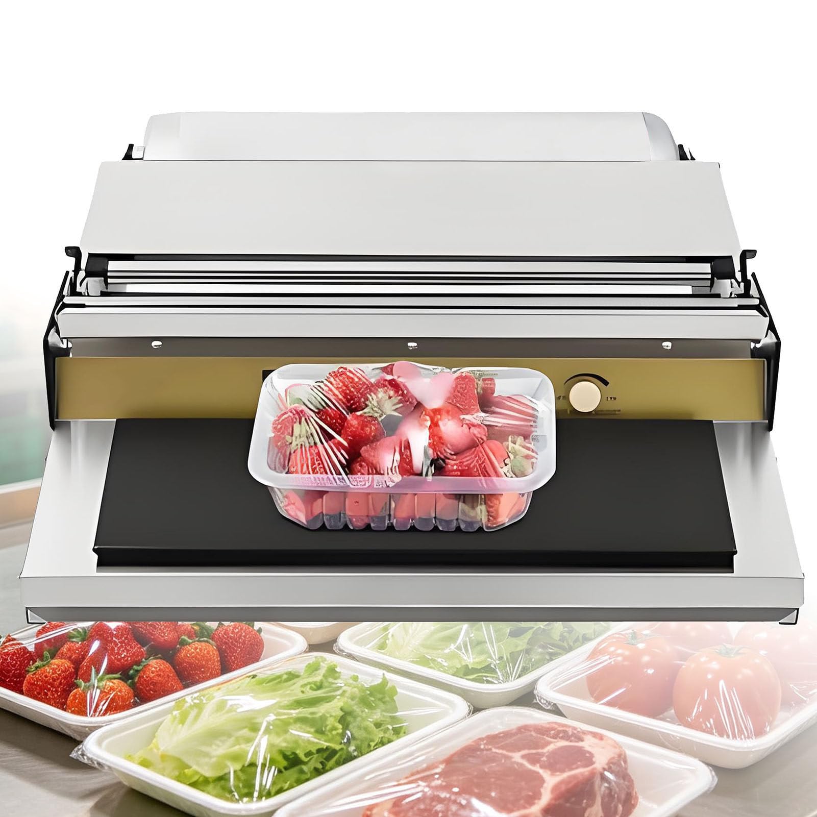 Selladora de Film Transparente Comercial, Temperatura Regulable