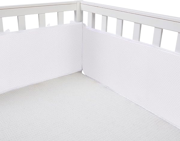 Mesh Liner for Full-Size Cribs, Classic 3mm Mesh (White) - 2