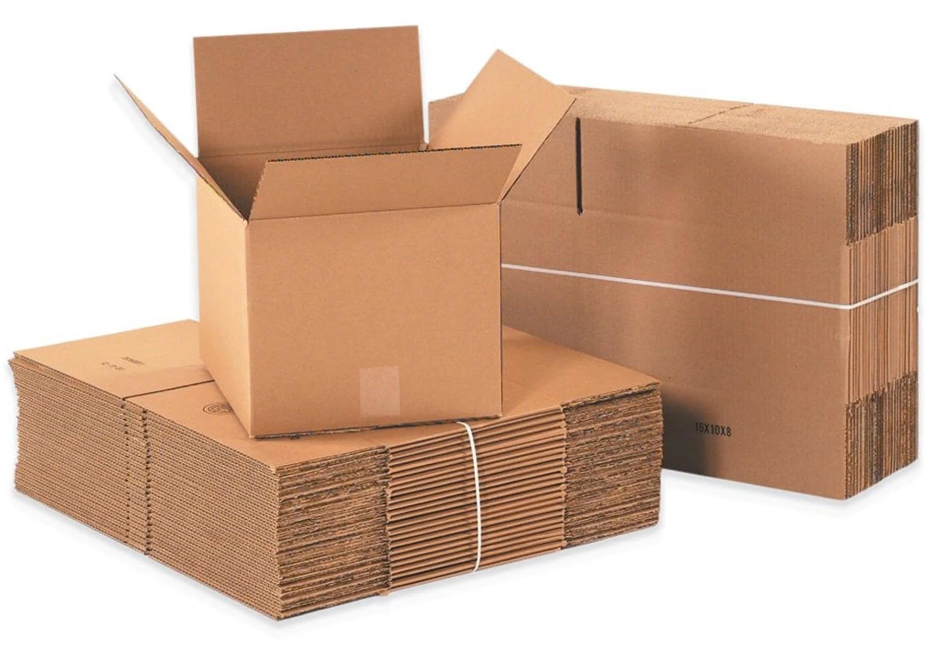 Strong Large Cardboard Boxes 39cm x 39cm x 52cm 80 litres Packing Shipping House Moving Box Storage Removal Mail Boxes Double Wall 5 Ply Carton Box (10)