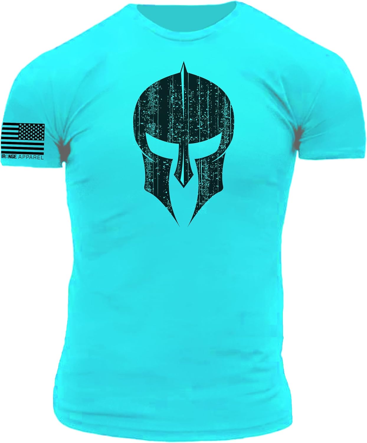 Distressed Spartan Hoplite Warrior Premium Performance Blend Athletic Fit T-Shirt