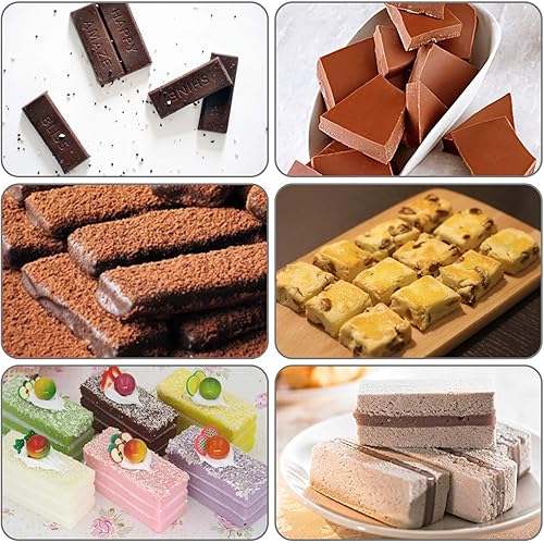Miniatura 7 de Molde de silicona para barra de granola, paquete de 2 moldes rectangulares de 8 cavidades para nutrición/cereal/energía para barra de chocolate,