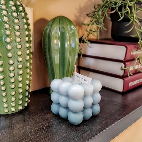 Miniatura 2 de Velas perfumadas, 2 velas de cubo de burbujas de cera de soja hechas a mano, ideales para bodas, ceremonias de propuestas y decoración del hogar,