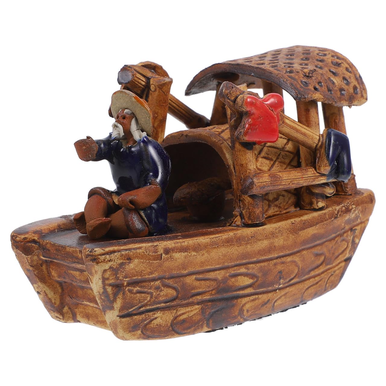 Didiseaon Micro Boat Figurine Landscape for Fish Tank, 3