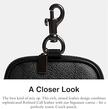 Amazon.com: Coach Men's Clip On Pouch, Charcoal, One Size