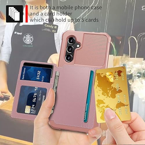 Miniatura 16 de Wefor Funda para Samsung Galaxy A54 5G - Funda tipo cartera con bolsillos para tarjetas de cuero PU Funda trasera con tapa para Samsung Galaxy A54