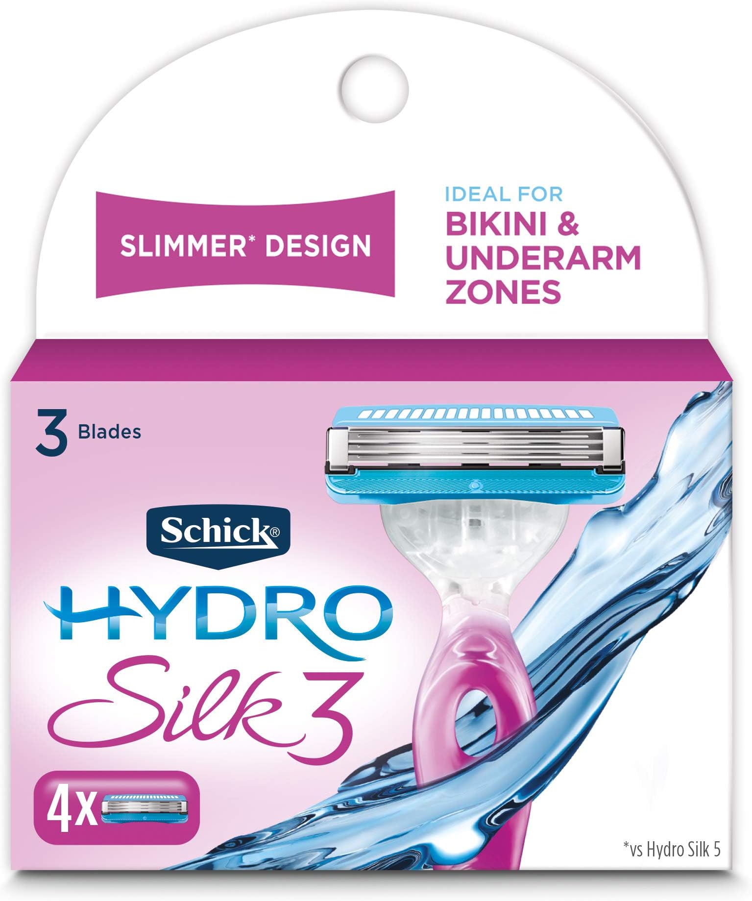 3 Razor Blades Refills for Women, 4 Count