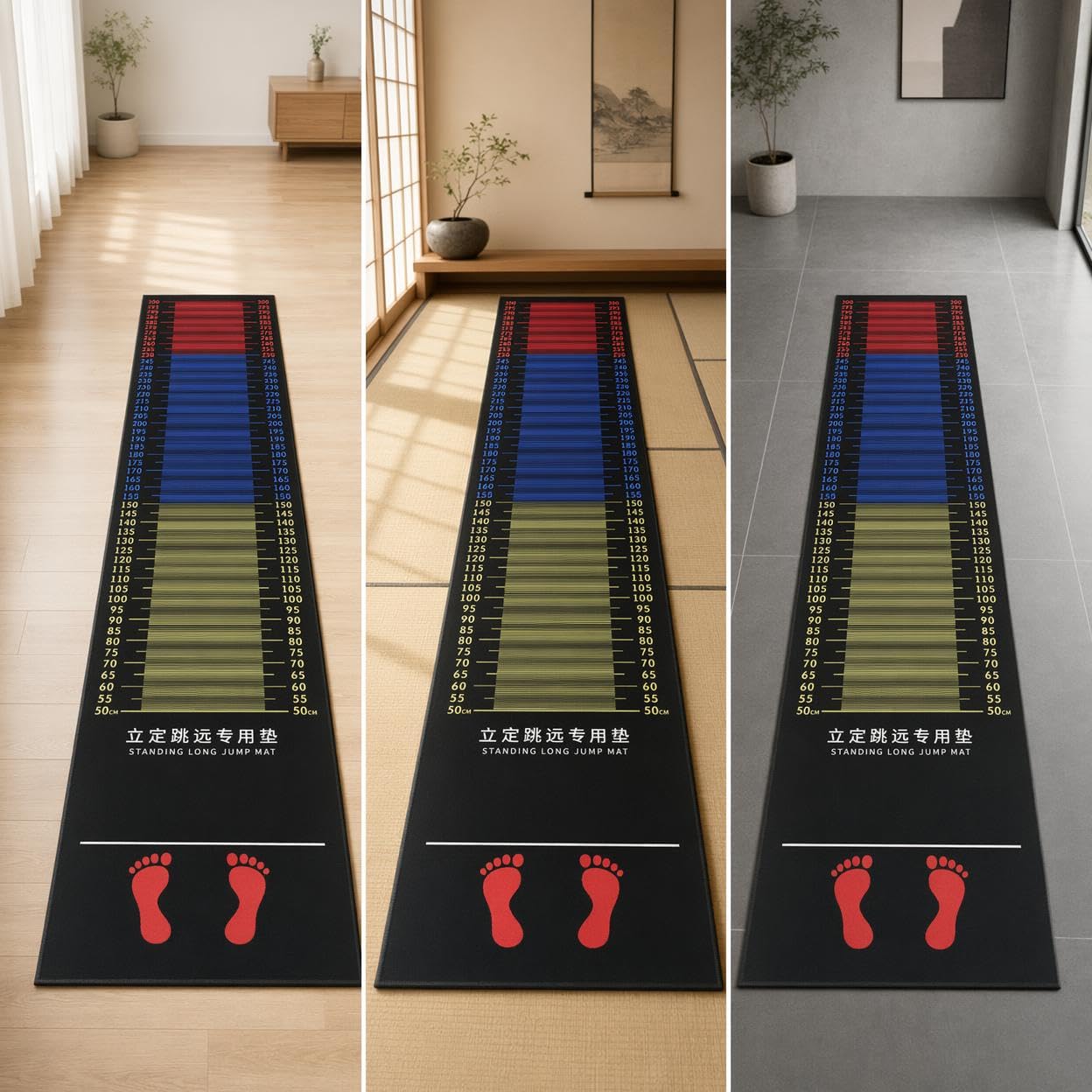 Tappeto Salto in Lungo Antiscivolo Gomma, Superficie gommata, Tappeto leggera, Competizioni giovanili, Per preparatori, style to 3