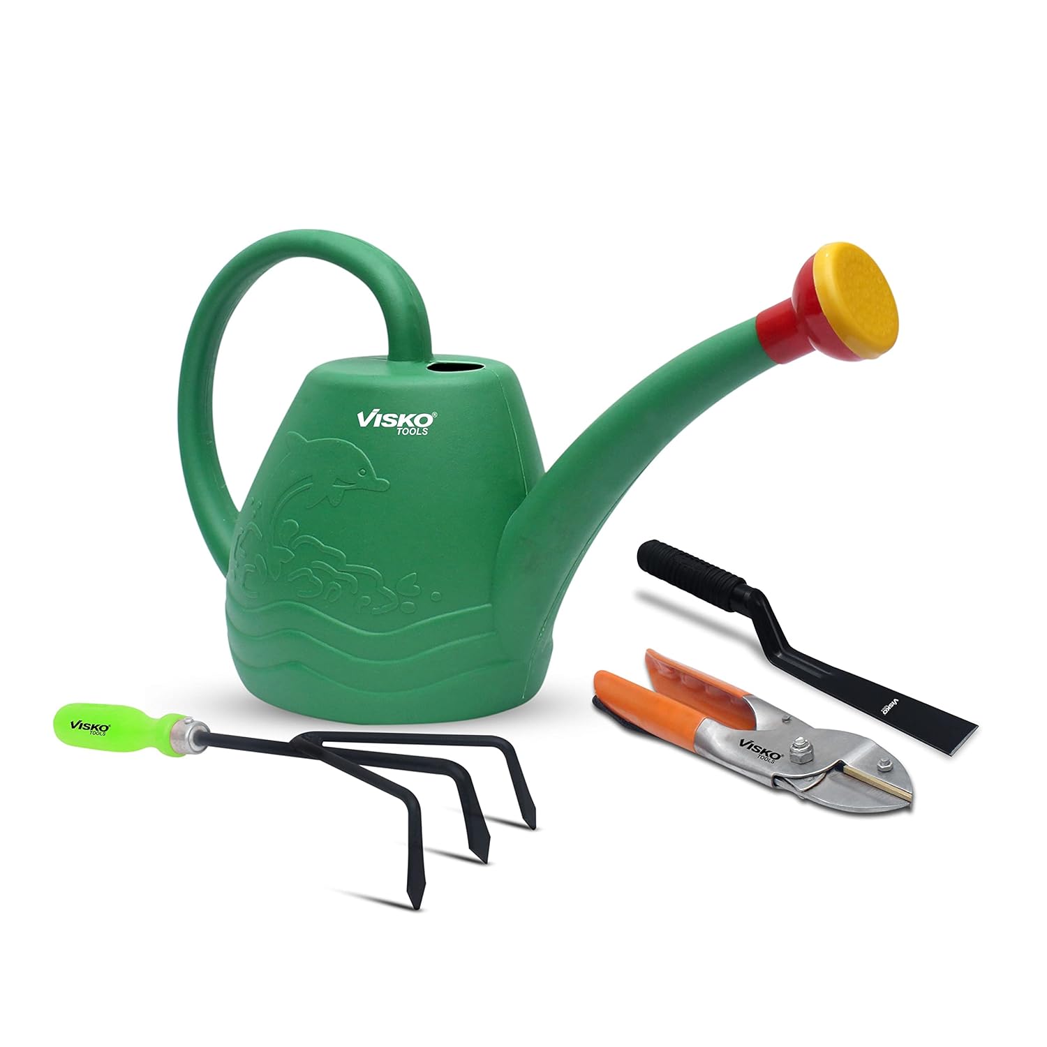 VISKO Garden Tools Set, 653 Gardening Hand Tool Kit 4 Pieces for Home