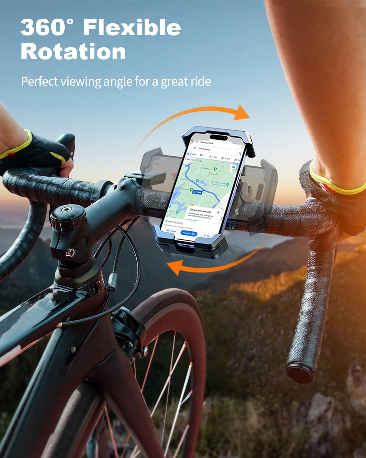Cuvccn Fahrrad-Handyhalterung, [3s Installation & ultimative Anti-Vibration]  Motorrad-Handyhalterung, 360° drehbare und verbesserte Lenkerklemme, Fahrrad -Handyhalterung für ATV/Roller, kompatibel mit : Amazon.de: Elektronik &  Foto