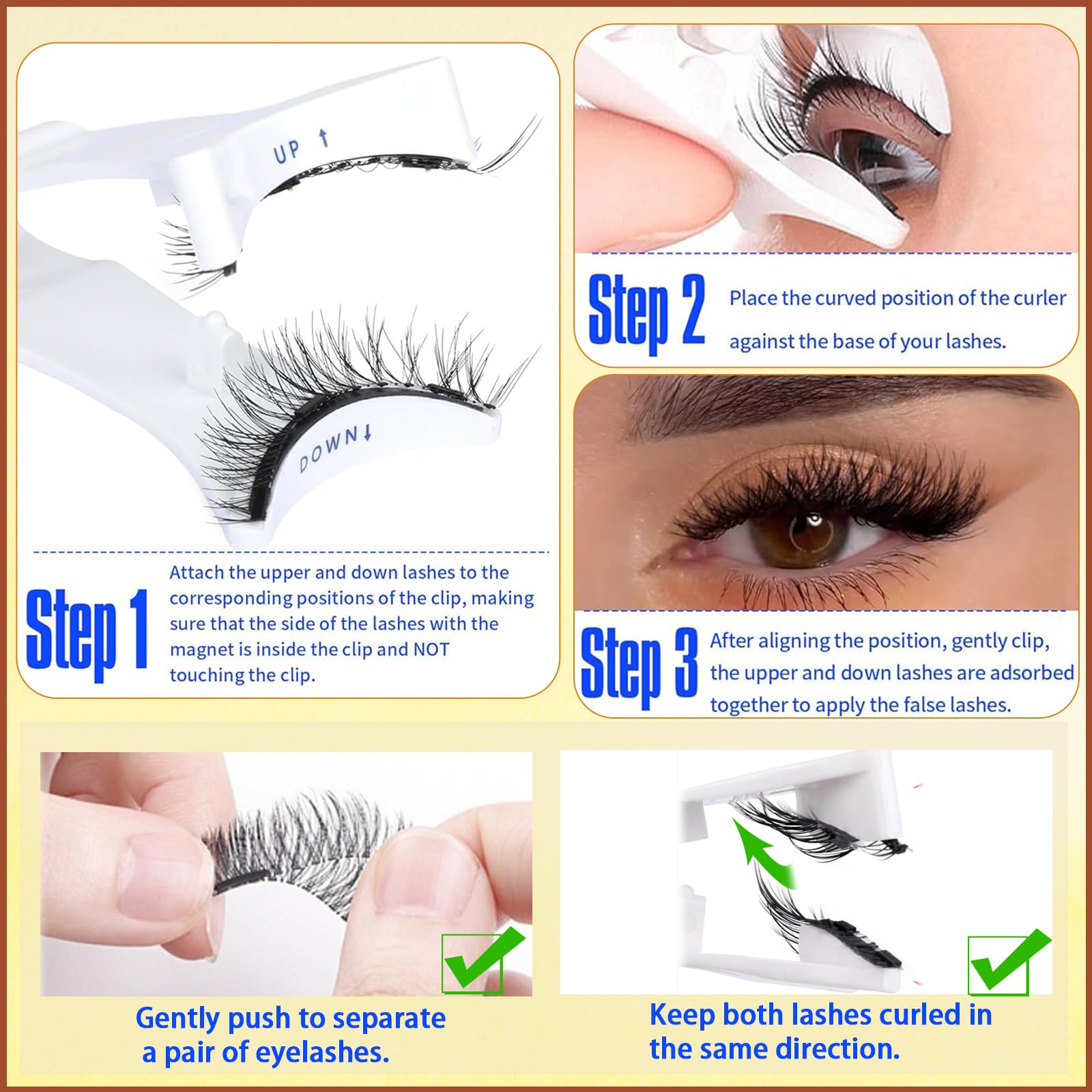 Magnetische Wimpern, natürliches Aussehen, bestes magnetisches UK-Set mit Applikator, 3D-falsche Wimpern, magnetisch, wiederverwendbar, Magnetauge, kein Kleber oder Eyeliner erforderlich, für Anfänger