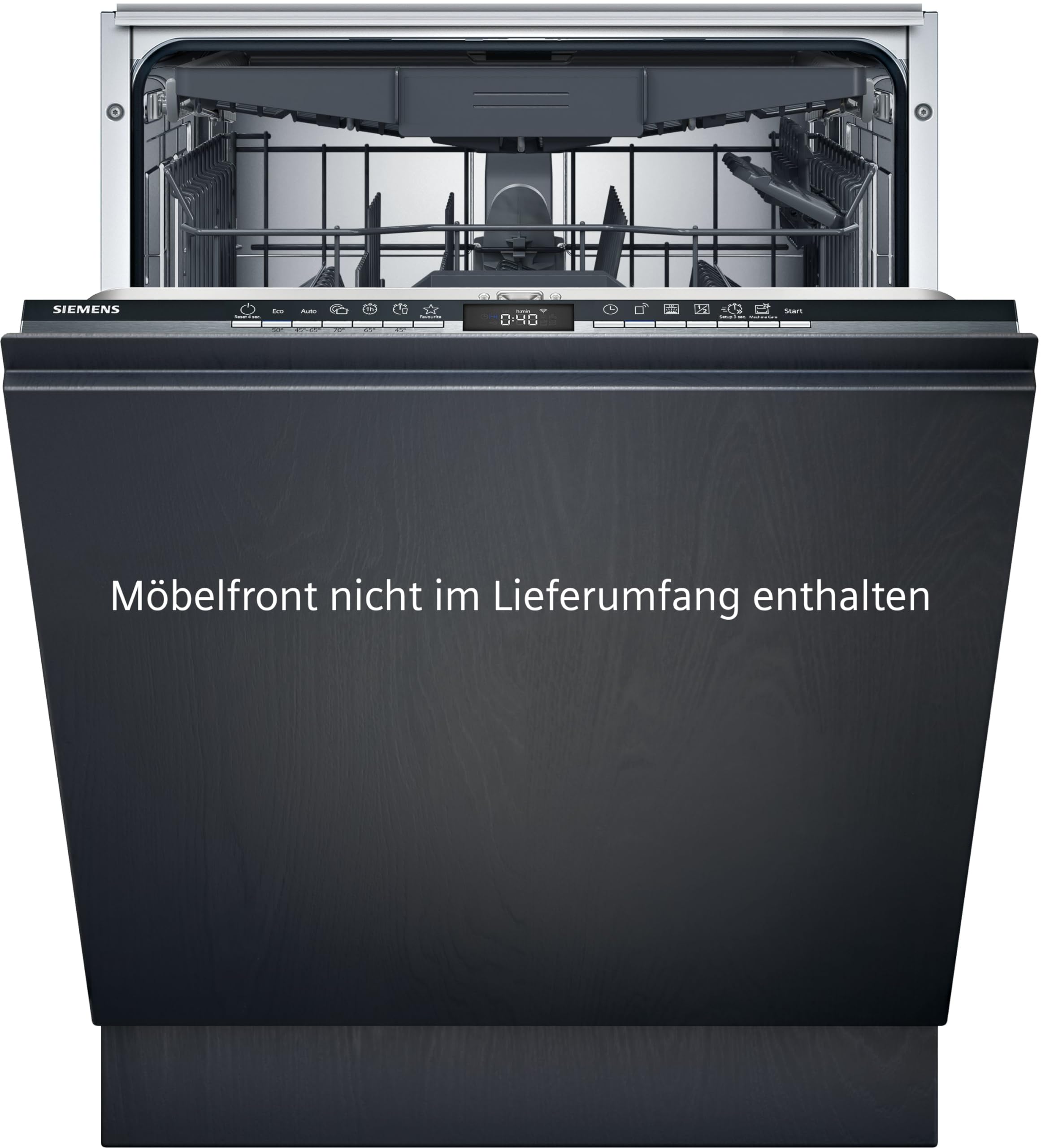 Siemens SN63EX02CE Geschirrspüler iQ300, vollintegrierte Spülmaschine mit Besteckschublade, 60 cm, HomeConnect, varioSpeed Plus, infoLight, flexKörbe, Favorit