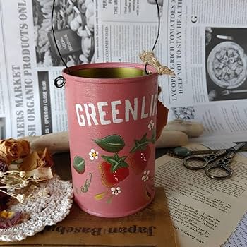 5号平鉢☆リメイク鉢　リメ鉢　リメ缶　リメイク缶　多肉寄せ植え　イチゴ ギコギコ切りを やめて綺麗に切れた 感動🥺🍅 . . 先日あげたNew作品の