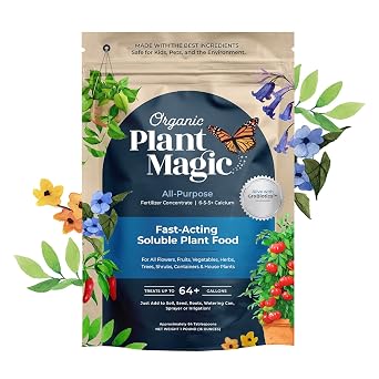 Organic Plant Magic Fertilizer & Plant Food for House Plants & Garden 1lb