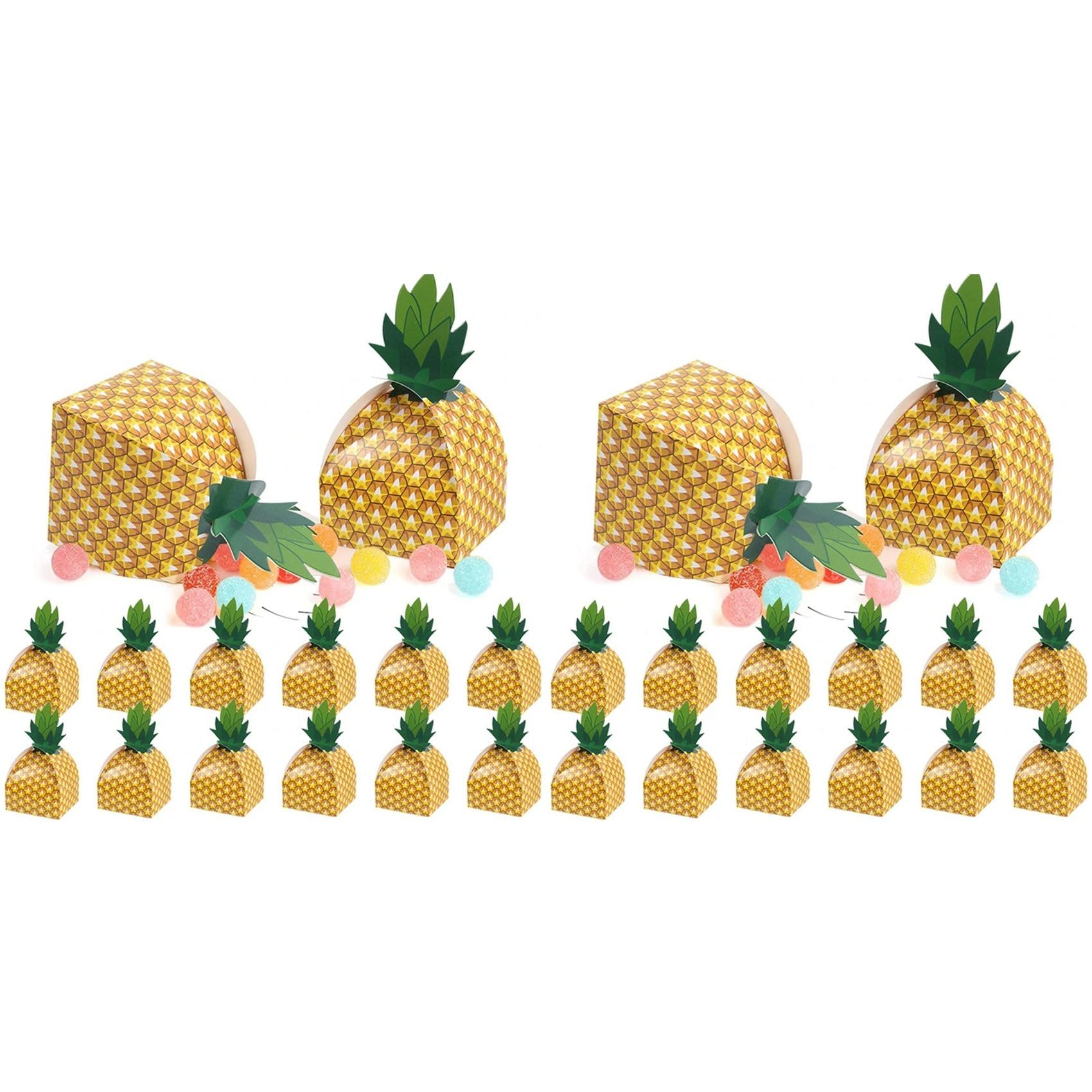 Boîte à bonbons ananas pour votre décoration de mariage champêtre et buffet de fête luau