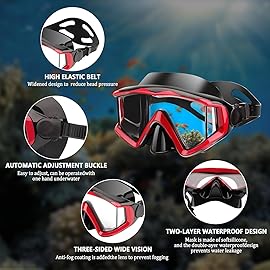 Diving mask Anti-Fog Swimming Snorkel mask Suitable for Adults Scuba Dive Swim Snorkeling Goggles Masks