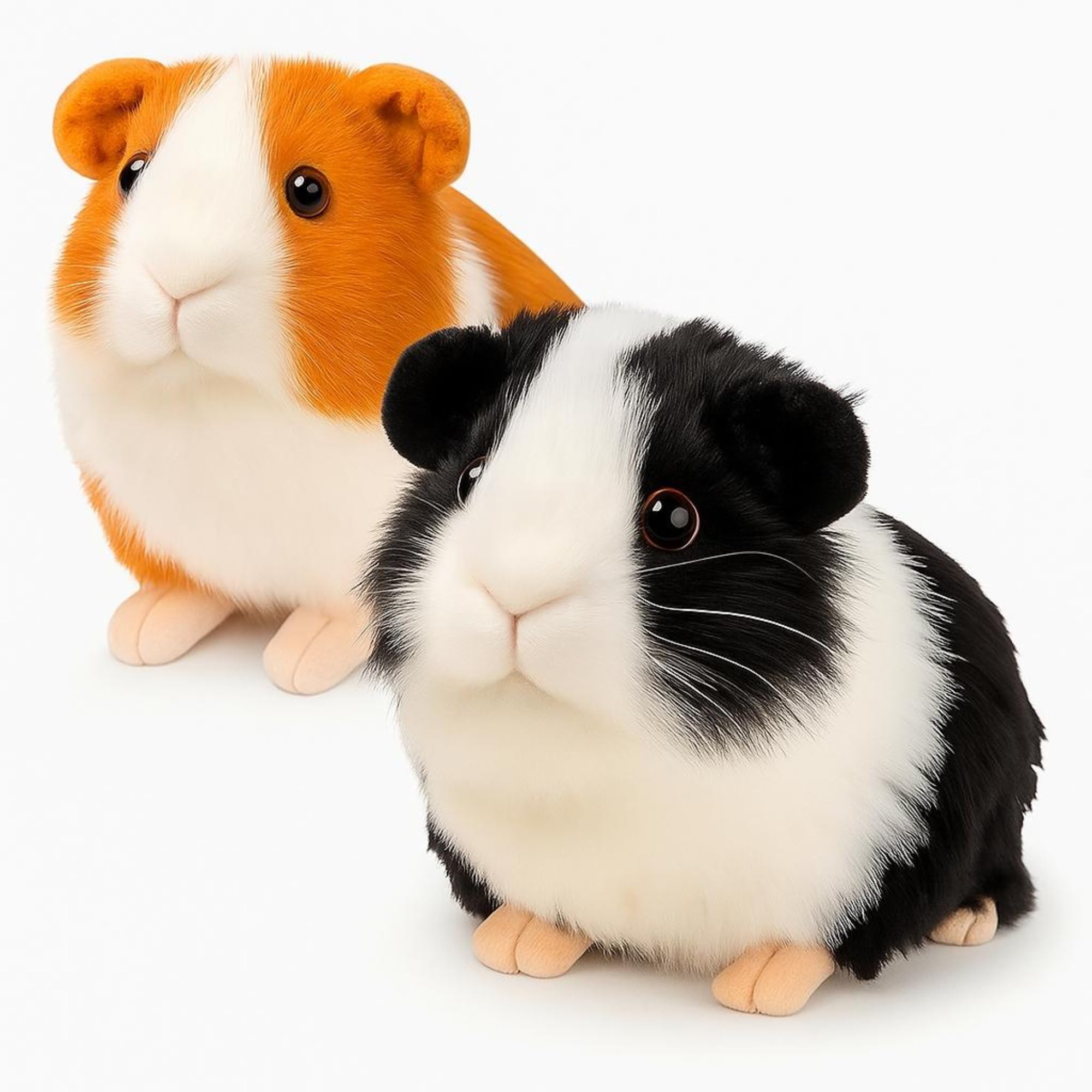 2pc Guinea Pig Stuffed Animals - 7.9inch Realistic Plush Cute Plushie Guinea Pig Toys for Kids, Small Animals Pet Doll Toy for Boys Birthday Stocking Stuffers for Kid Teen Girls