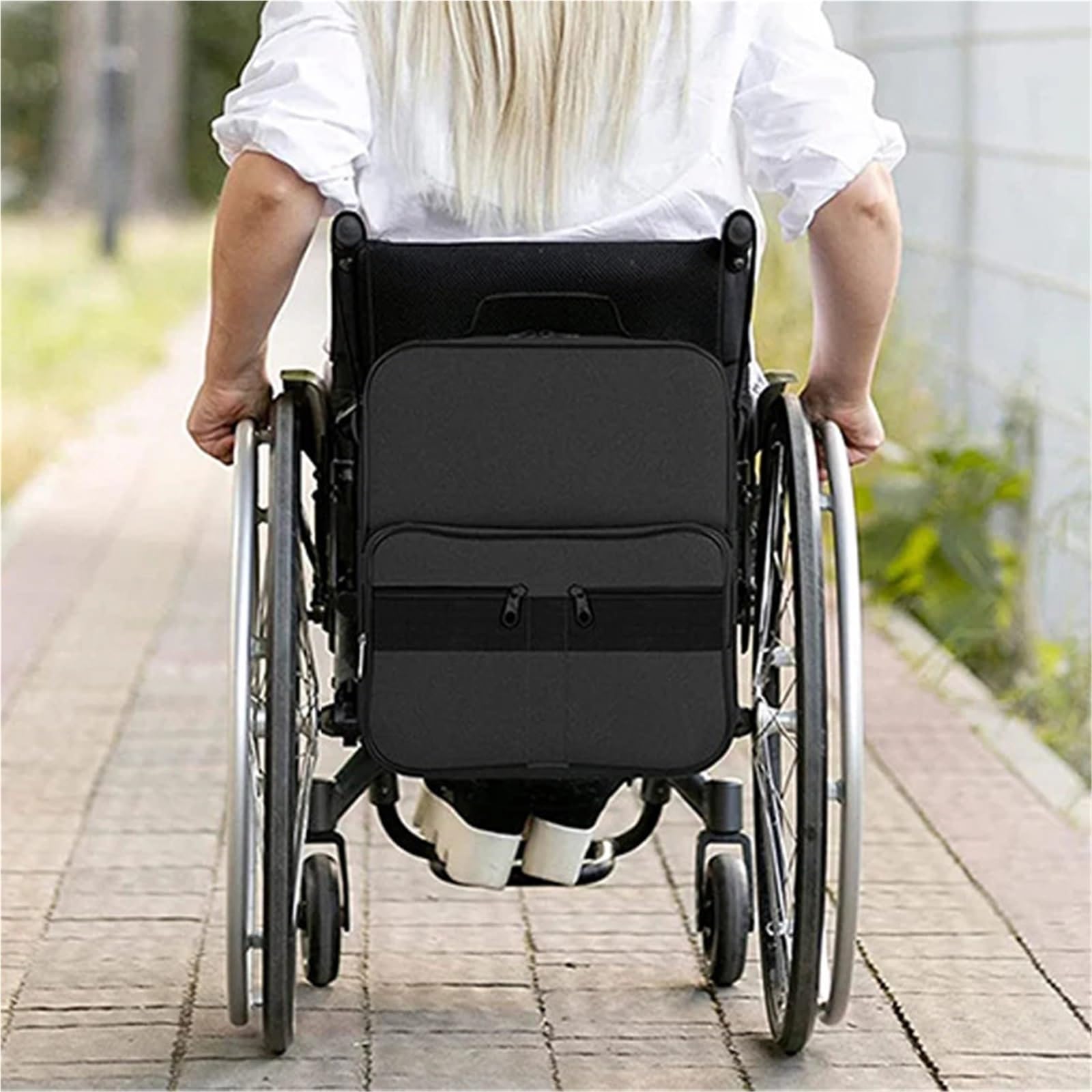Bolsa Para Silla De Ruedas Bolsa trasera for silla de ruedas, bolsa de almacenamiento impermeable, bolsa de transporte de gran capacidad, mochila, bolsa colgante for Scooter de movilidad, bolsa de com