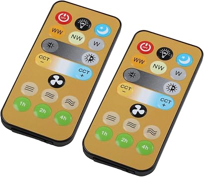 2 Pack E27 Ceiling Fan Remote Control Replacement For Home Light And Fan Systems With Adjustable And Brightness Settings In Living Room Or Bedroom Plastic Design