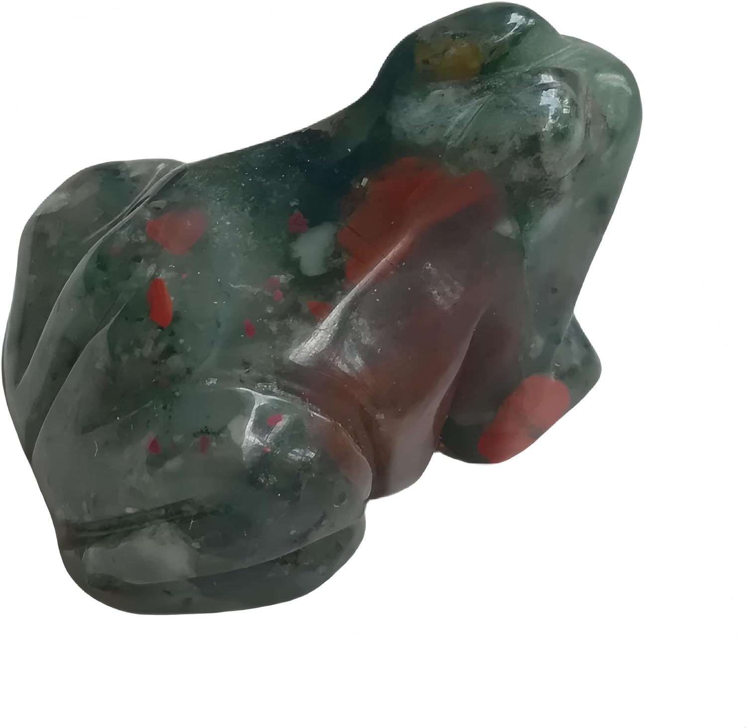 Natural Tiger's Eye Frog Crystals and Healing Indoor Decorative Stones,1.5" Hand Carved Animal Collectible Feng Shui Décor