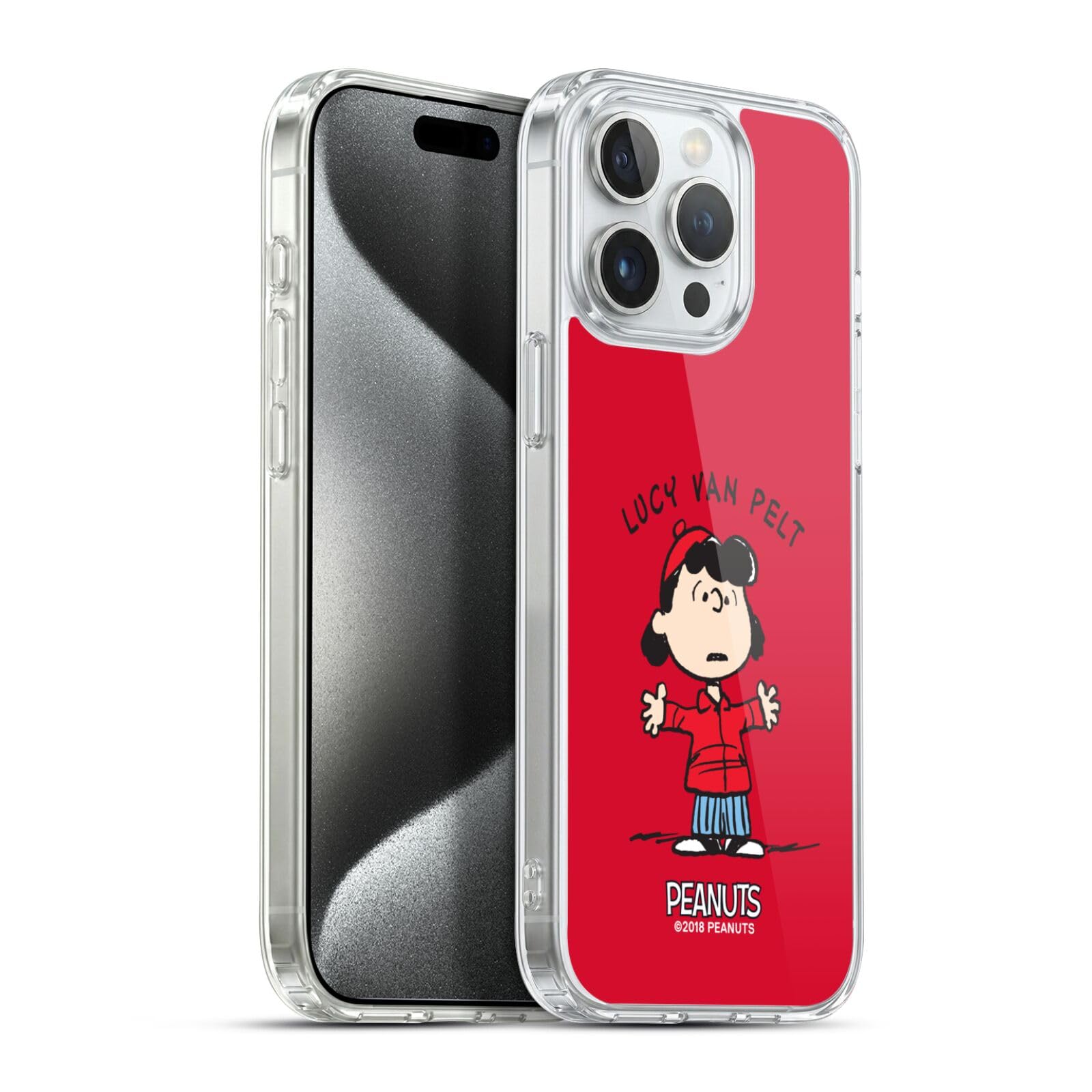 Head Case Designs Licenza Ufficiale Peanuts Lucy Van Pelt Personaggi Custodia in Gel [Protezione di Grado Militare] Compatibile con Apple iPhone 15 PRO Max E Compatibile con MagSafe