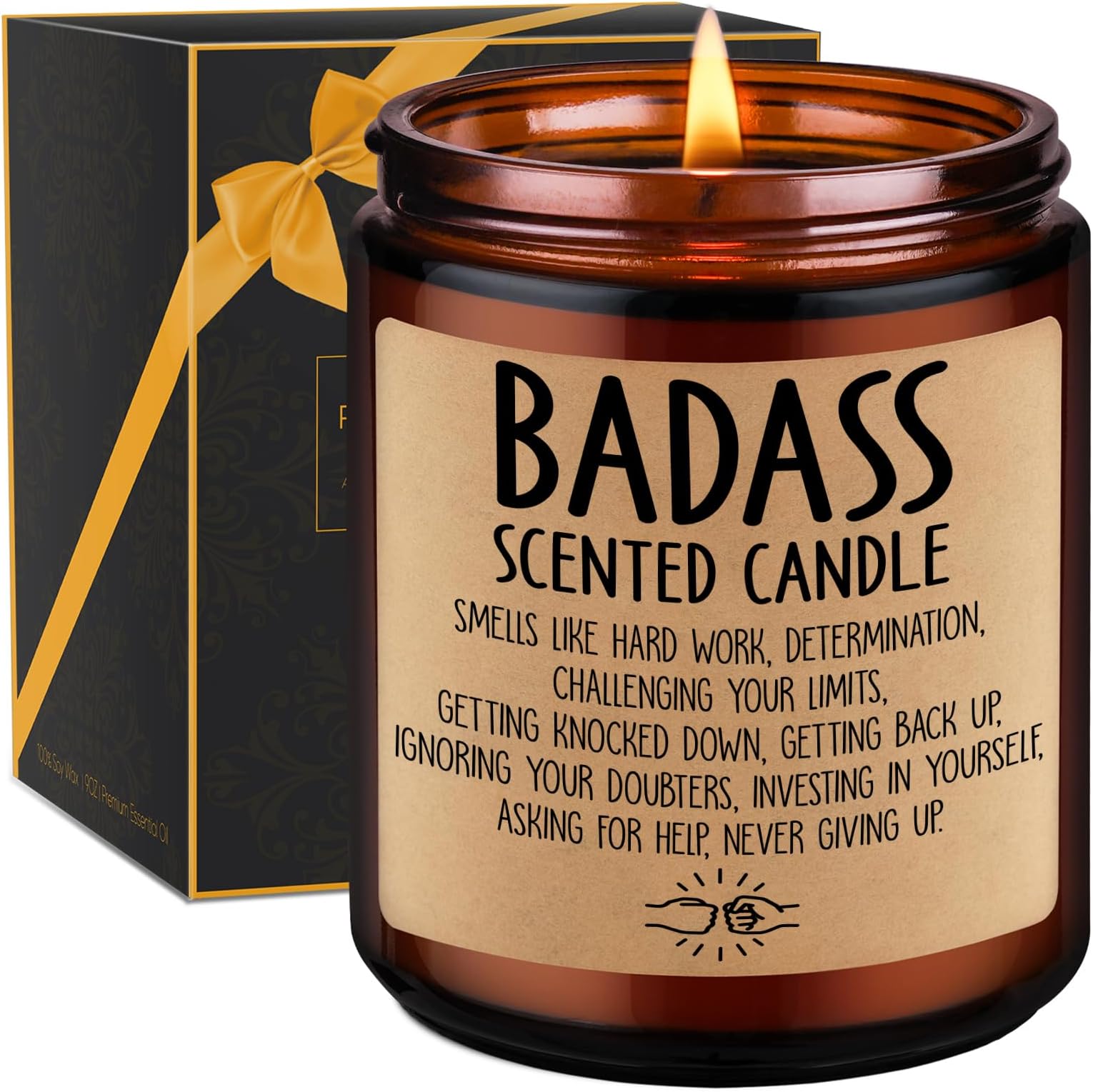 GSPYGraduation Candle - Badass Gifts for Women, Funny Graduation Gifts for Men, Daughter, Friend - Inspirational Gifts, Congratulations Gifts - Mothers Day, Birthday, New Job, Promotion Gifts