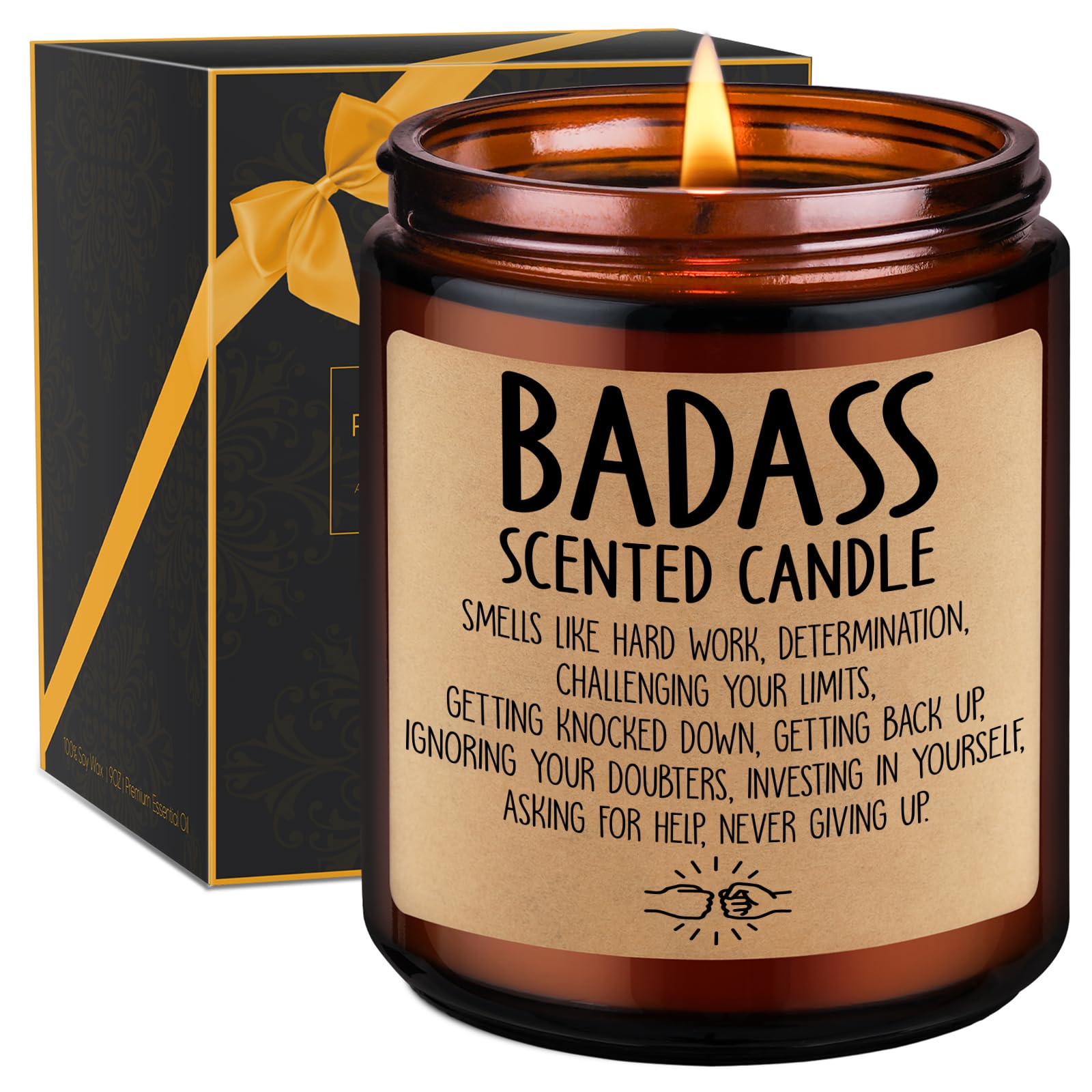 GSPYGraduation Candle - Badass Gifts for Women, Funny Graduation Gifts for Men, Daughter, Friend - Inspirational Gifts, Congratulations Gifts - Mothers Day, Birthday, New Job, Promotion Gifts