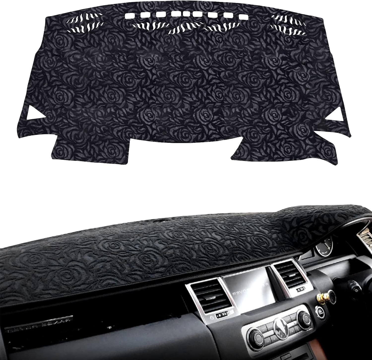 Amazon | 2022 年最新 バラ柄 ダッシュボードマット トヨタ ...