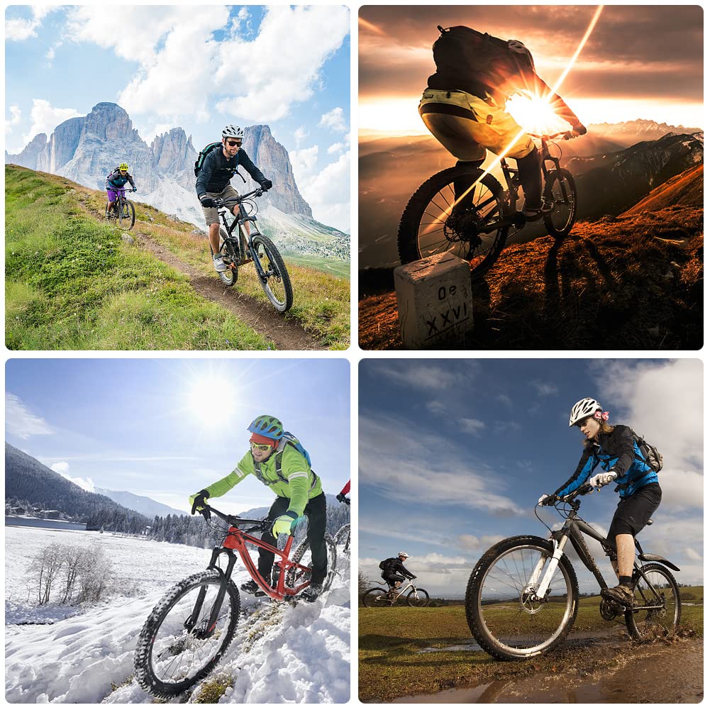Butyeak Sganci Rapidi in Lega per Bici, Set Mozzo per Bicicletta a Sgancio Rapido, Bicicletta Mozzo Ruota Spiedini Set, Sganci Rapidi per Bicicletta Mozzo Ruota Anteriore e Posteriore