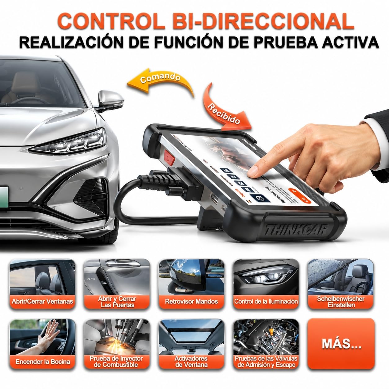 ThinkScan 672 OBD2 Diagnosis de Diagnóstico Todos Los Sistemas Y 28+ Funciones de Reinicio