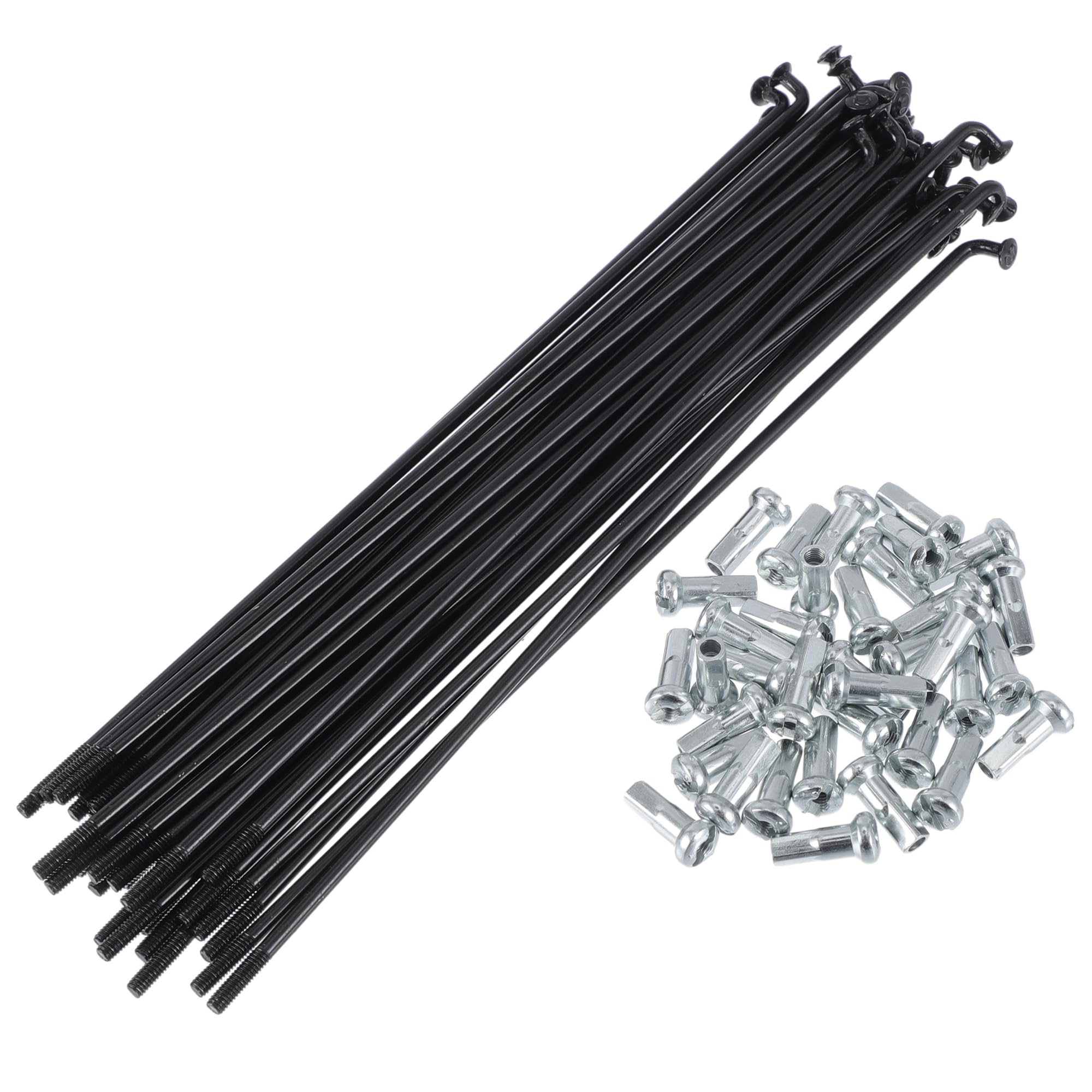 RATCHROLL 1 Set Universal Bicycle Spokes 13G 148mm Length Bike Wheel Spokes Nipple Black 45 Steel