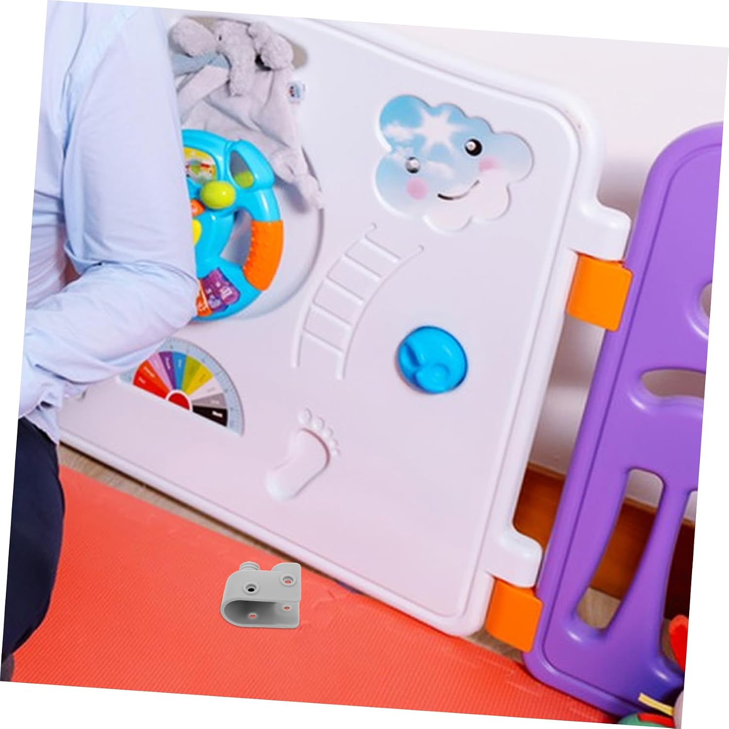 1 Set Playpen Replacement Parts Durable Playpen Hardware with Easy Snap Assembly for Play Area and Efficient Cleaning Includes Stabilizer and Components for Indoor Use