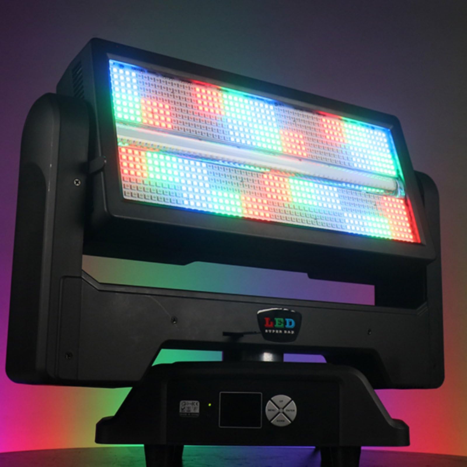 Rgbw Testa Mobile Led Faretto Proiettore Scenico Rotazione Ampio Raggio Sezioni 44+11 Array 880 Led Effetti Stratificati Adatto per Dj Matrimoni Feste Club Eventi