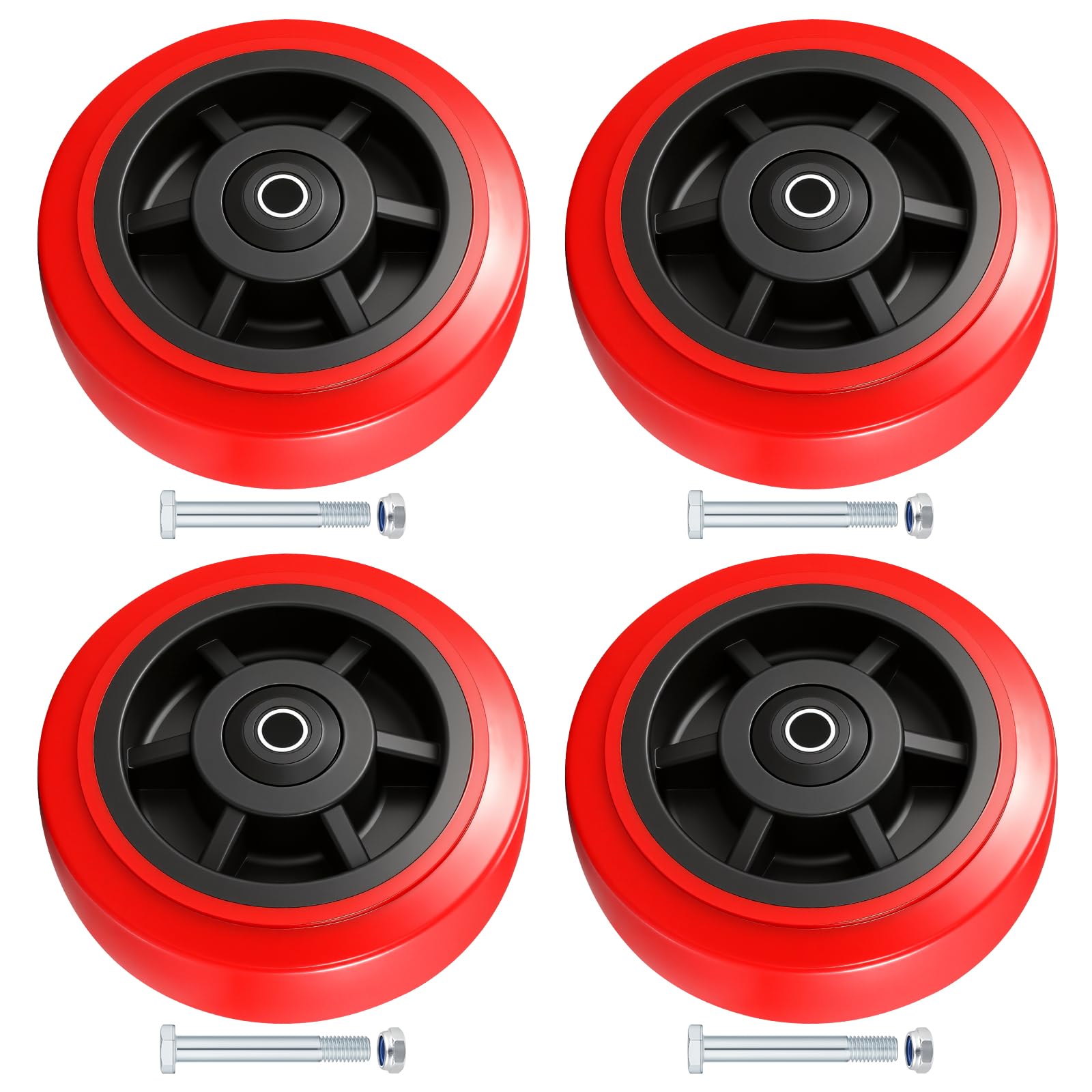 5 Inch Wheels,Heavy Duty Replacement Wheels,Casters Set of 4 Load 3200 Lbs — Amazon image 9