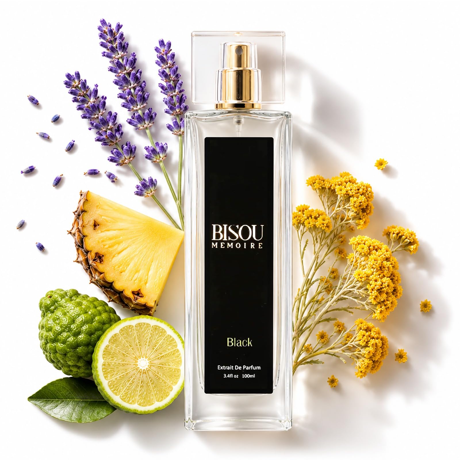 BISOU BLACK Extrait de Parfum for Men, Luxury Masculine Fragrance with Bergamot, Lavandin…