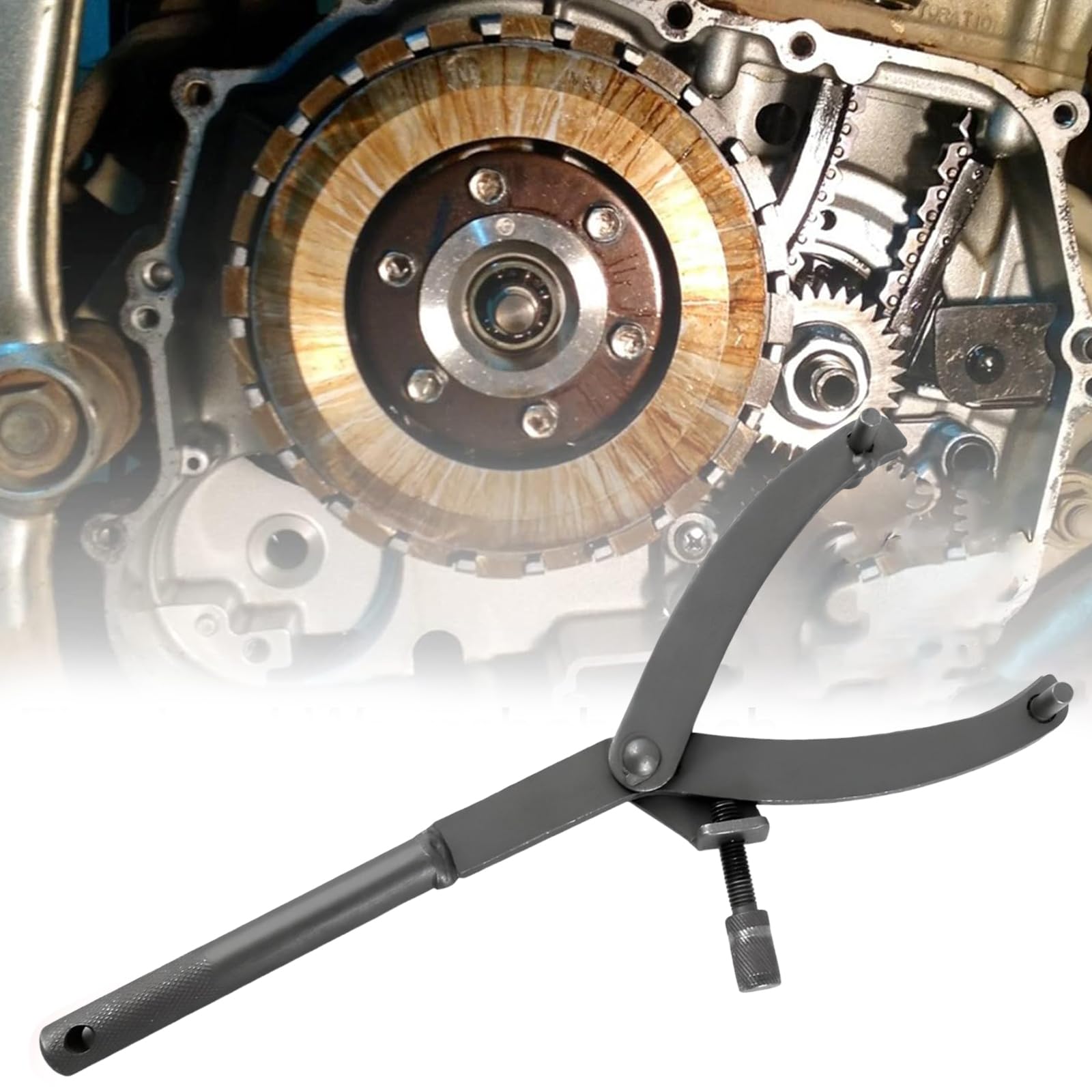 Binnan Clé d'embrayage, Outil Clé à Volant, Outil De Maintenance De Moto, Outil De Clé d'embrayage Moto pour Réparation Et Maintenance de Motos et Scooters