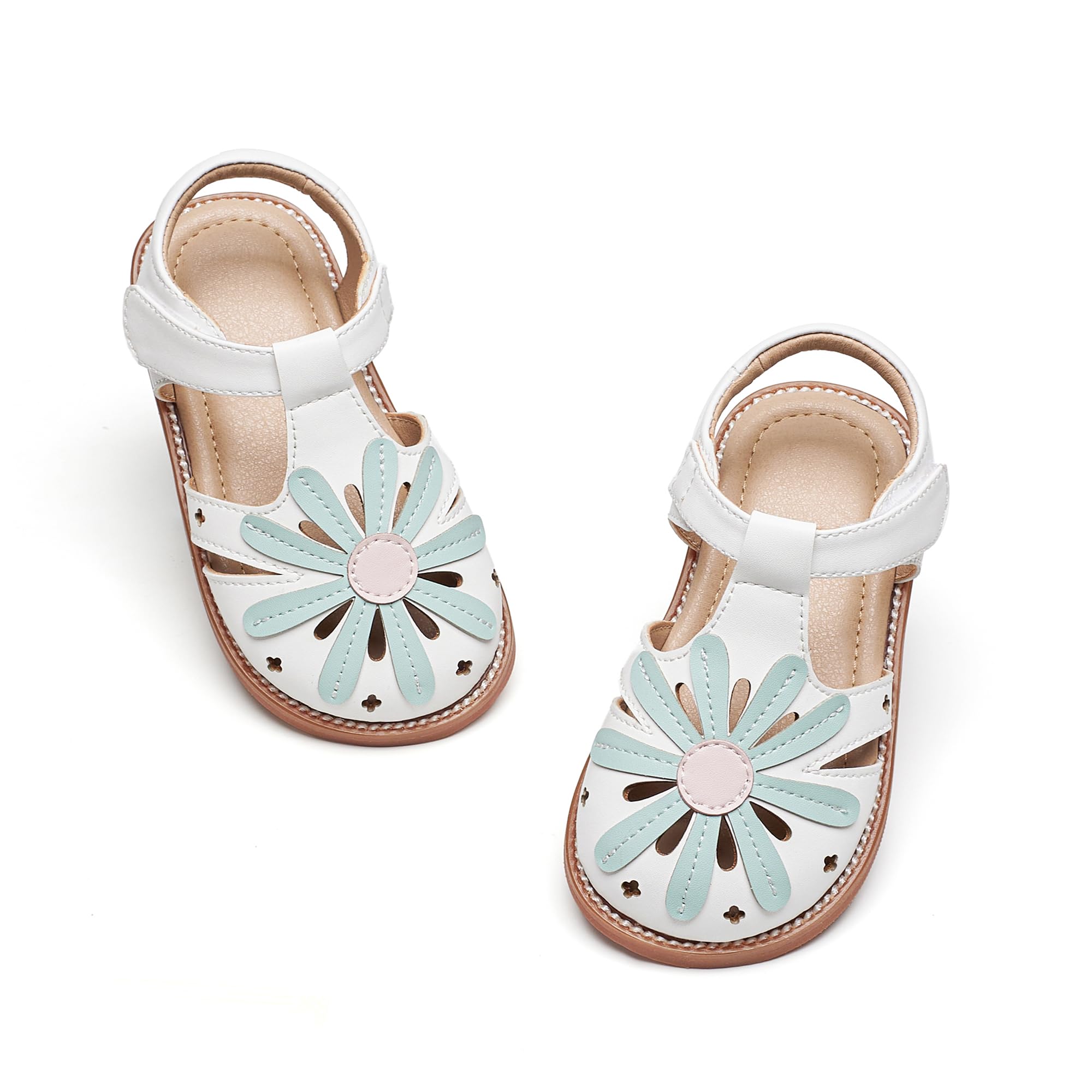 Otter MOMO Toddler Little Flower Girl Sandals Princess Dress Shoes Wedding