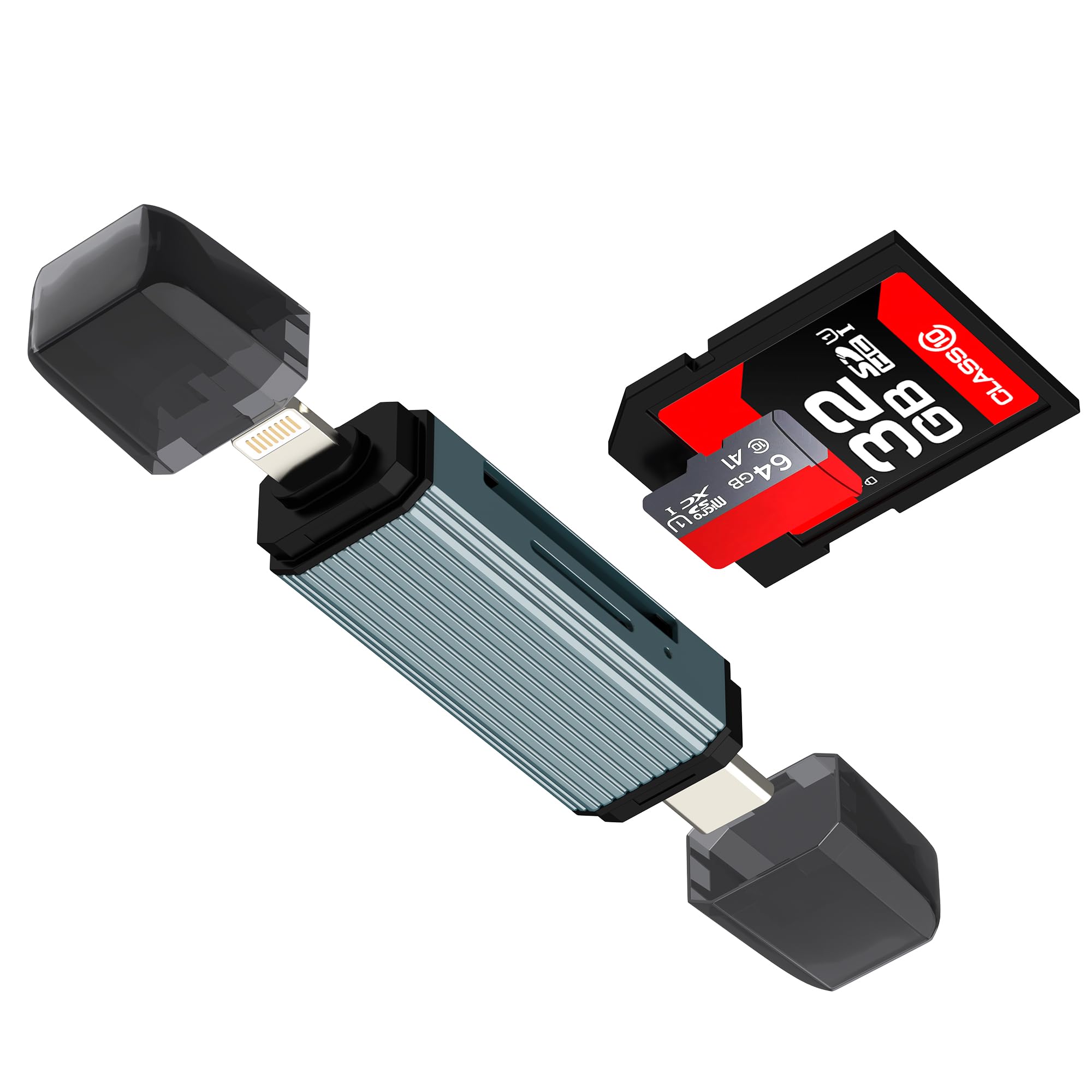 SD Card Reader USB C Lightning to TF Adapter (2in1)for IPhone 16 15 Digital Camera Memory Stick Phone for Apple for IPad Android Macbook Transfer Computer Accessorie Compatible for Samsung Flash Drive-image-13