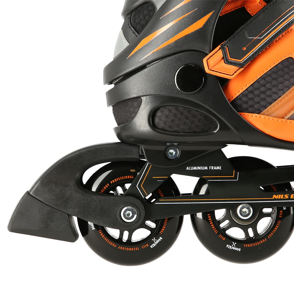Nils Extreme Inliner Ora Inliner, Farbe:Schwarz-orange, Größe:45