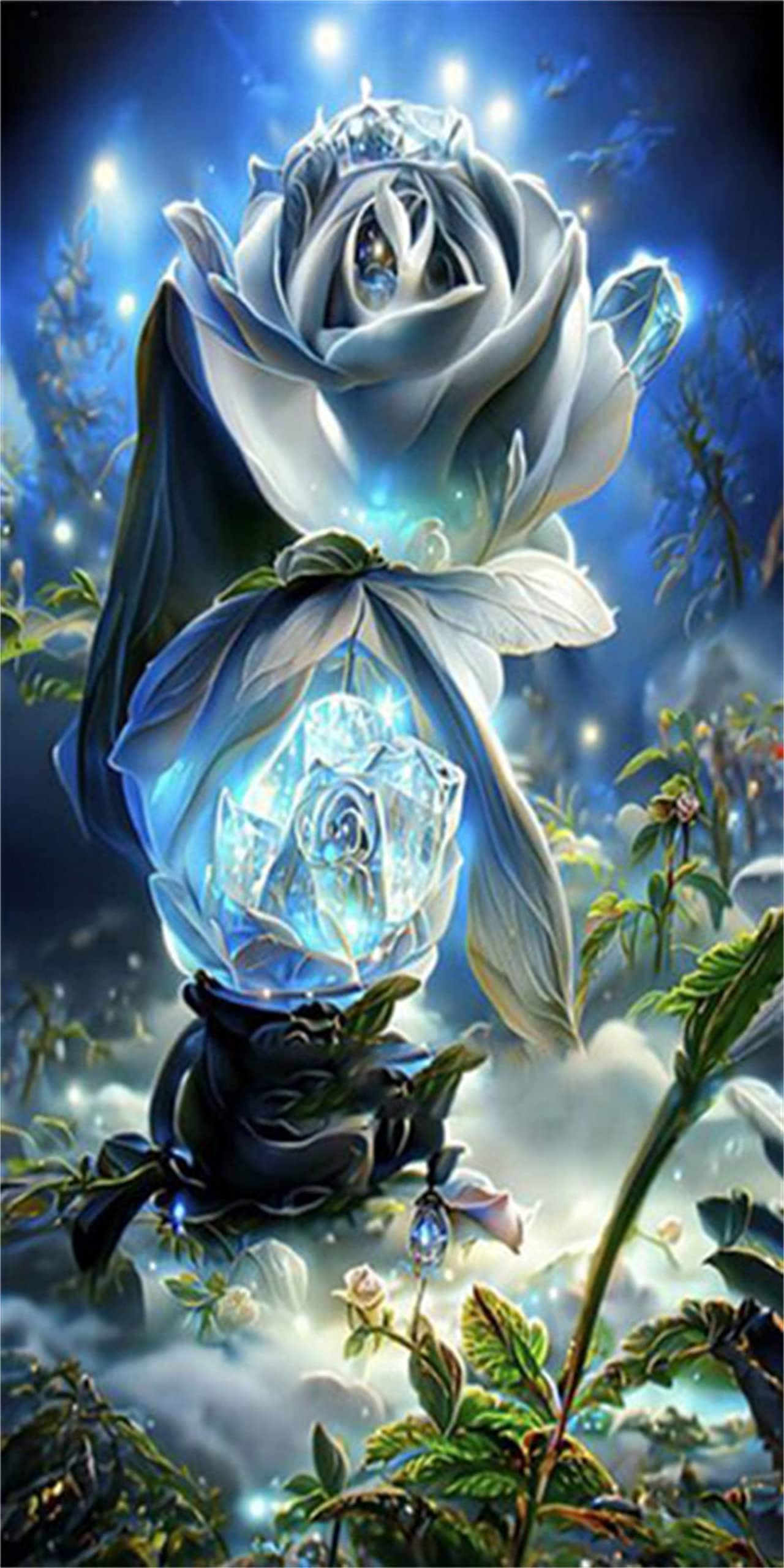 5D Diamond Painting Kits for Adults DIY Fantasy Roses Full Square