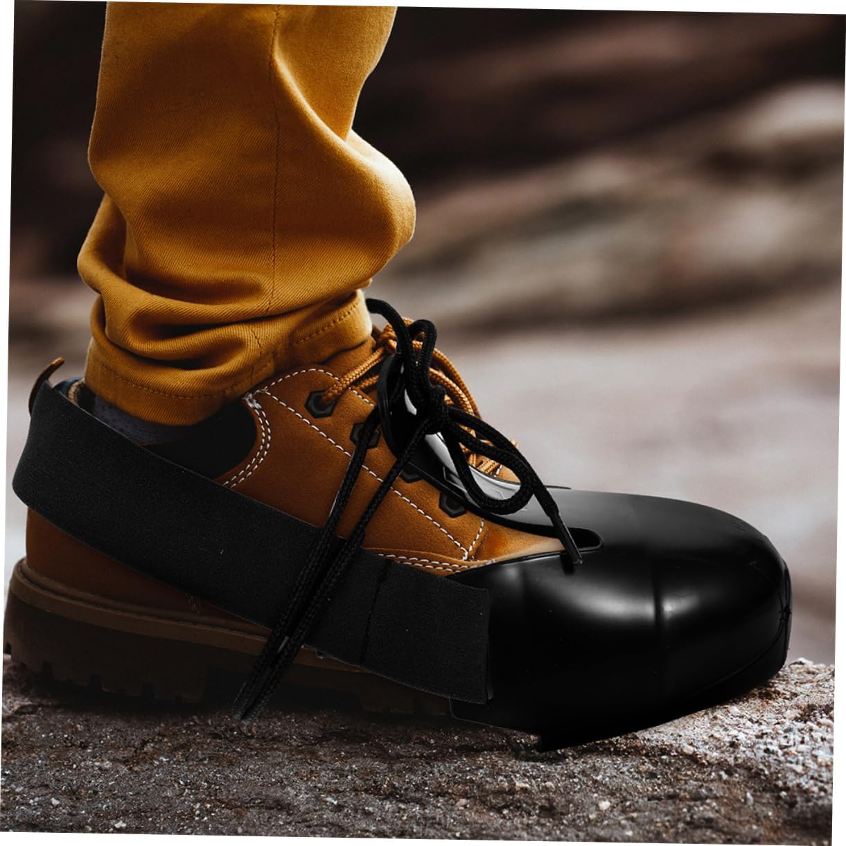 Cabilock 2Pairs Shoe Covers Protective Overshoes for Industrial Use Collision Non Slip Suitable for Construction and Workplace Safety