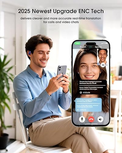 Miniatura 3 de Auriculares con traductor AI Wireless Bluetooth  Traducción de 164 idiomas y sin suscripción necesaria Auriculares de traducción auriculares,