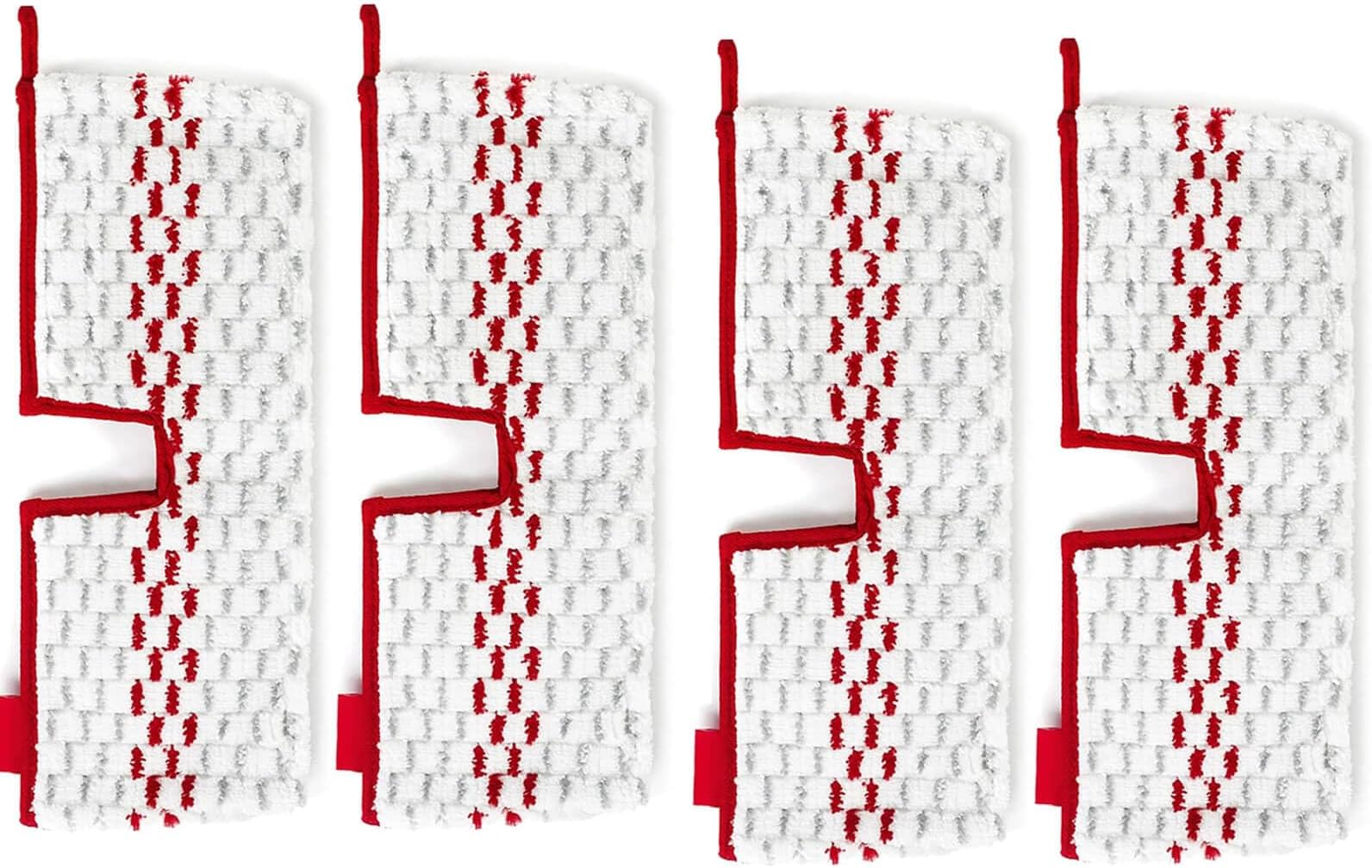 4 PCS Microfiber Washable Mops Refills for Mop Head, Reusable Pads Replacement Head Compatible with Promist Max