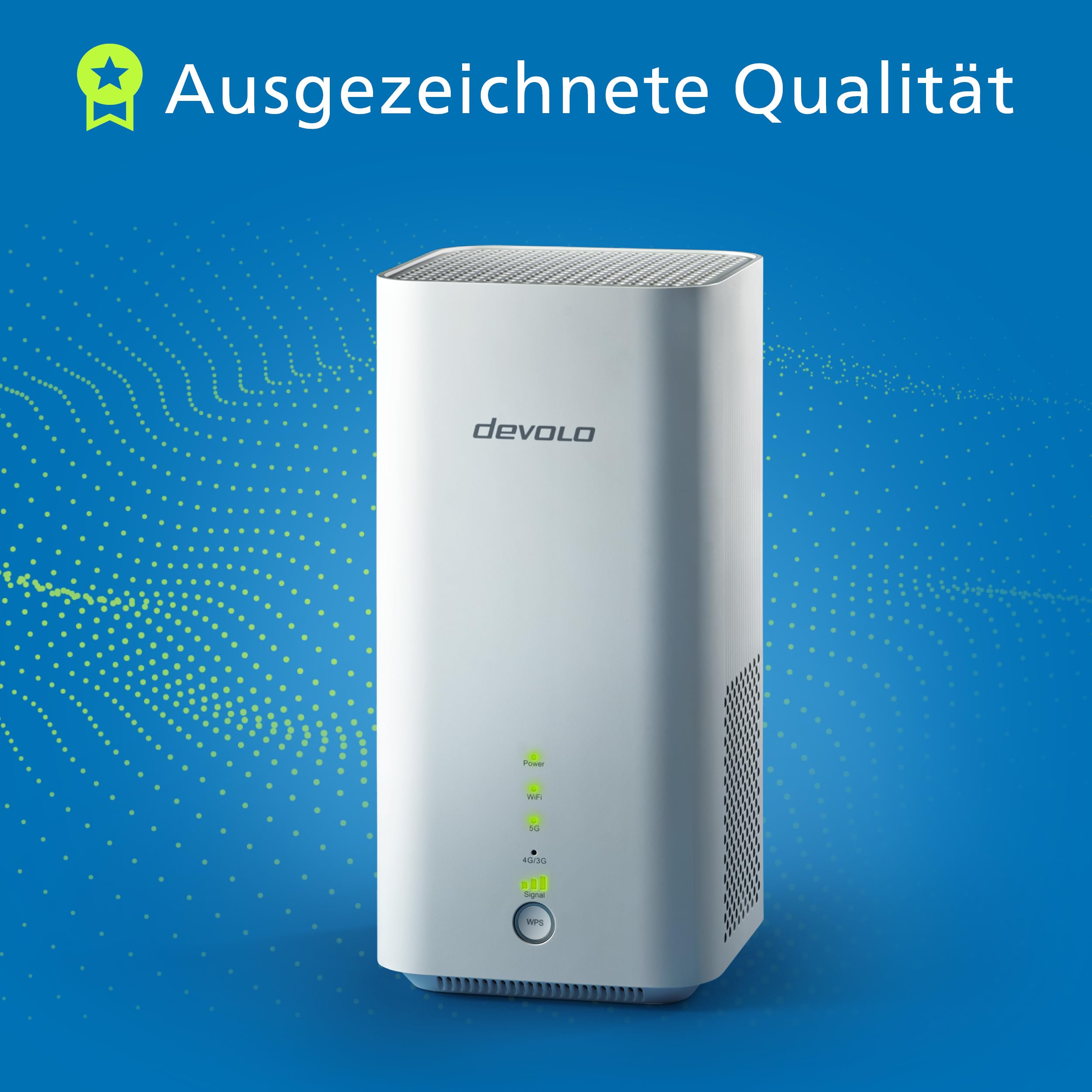 devolo WiFi 6 Router 3600 5G LTE, mobiler 5G Router, SIM-Karten WLAN-Router, mobiles Internet zu Hause und unterwegs, 3.600 Mbit/s, weiß