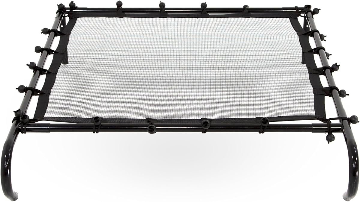 Multi-Sport Training Rebounder, Black | Returns Balls for Baseball, Softball, Volleyball and More, Powder-Coated Frame, Travel Bag Included