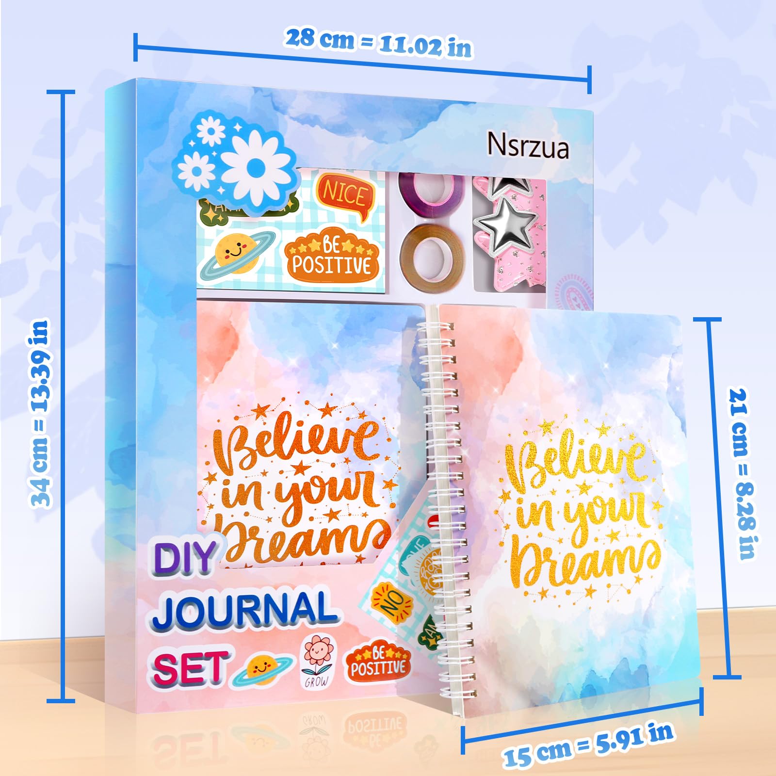 DIY Journal Kit for Girls,Toys for Ages 8-14 and Birthday Gifts for Girls