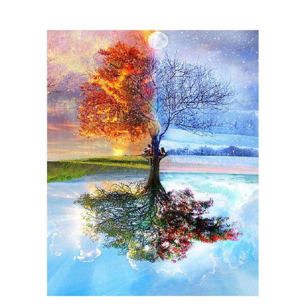 Puzzel 1000 stukjes boom puzzel maan DIY creatieve houten jigsaws voor volwassenen met geschenkdoos verpakking, impossible uitdagende familie