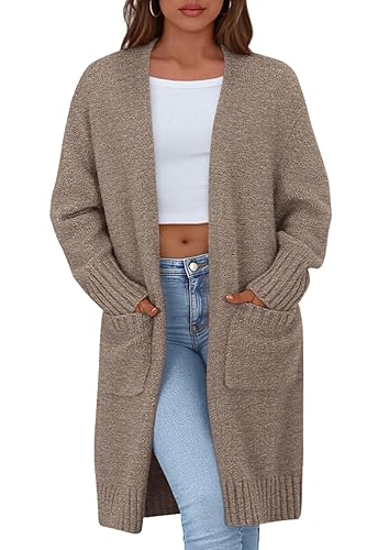 PRETTYGARDEN Fall Long Sleeve Cardigan Sweaters for Women 2026 Trendy