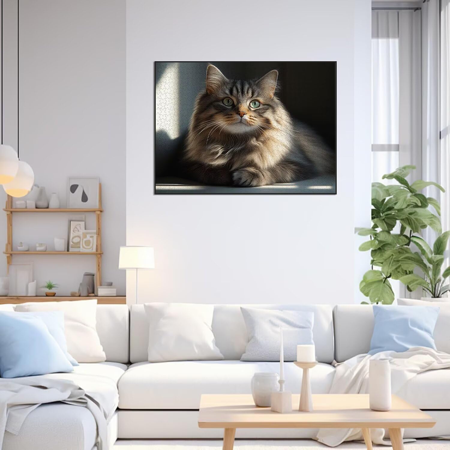 Puzzle 5000 Teile für Erwachsene, 3D Puzzle Katzen Holzpuzzles, n-487 | Puzzlematte Tier, Heimunterhaltung, Entspannung Meditationspuzzle, Impossible Klassische Jigsaw Puzzles, Home Decoration