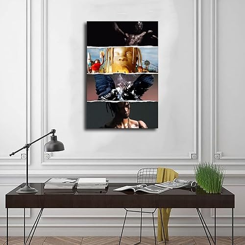 Miniatura 3 de YEZLH Póster Travis de Scott Utopia Astroworld Birds in The Trap Sing McKnight Rodeo álbum de música, póster de lienzo para decoración de